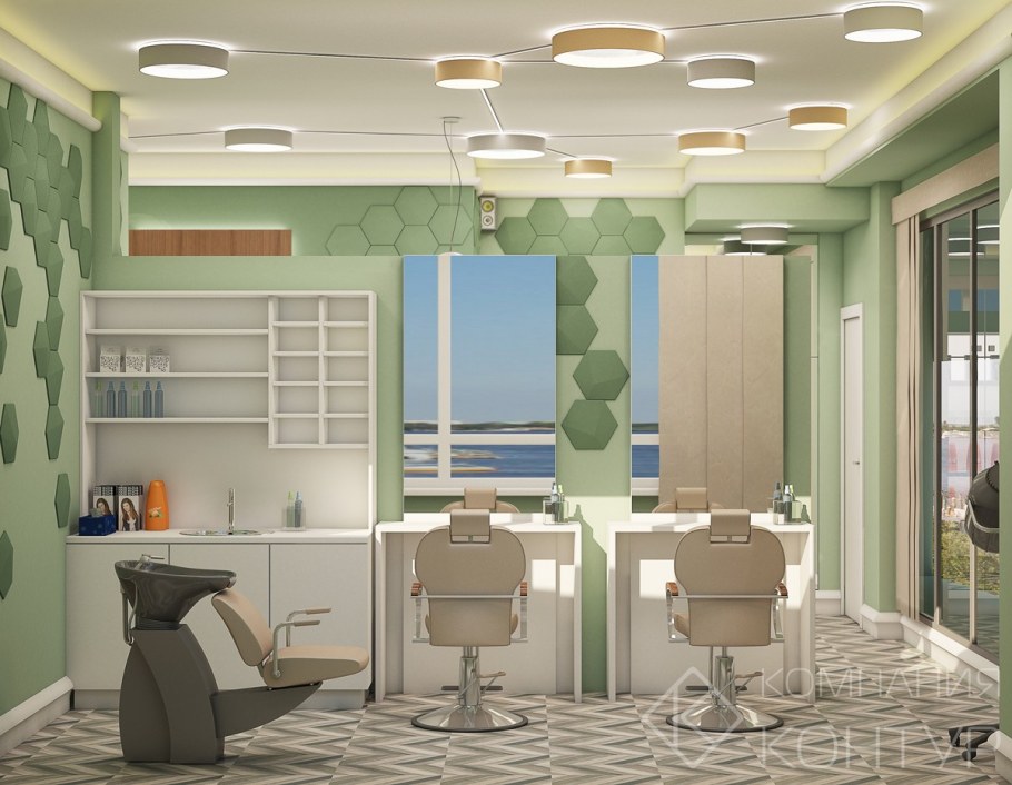Проект салона красоты 100 кв м