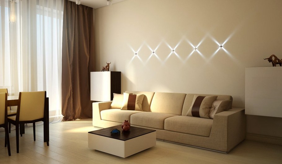 Цветовое зонирование в интерьере