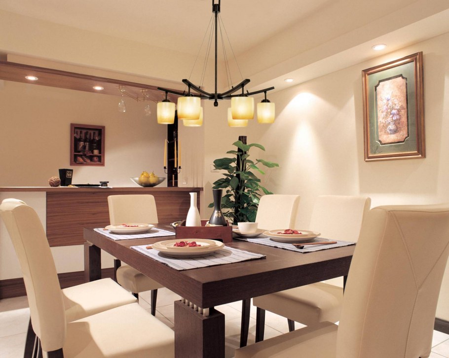 Точечное освещение в гостиной