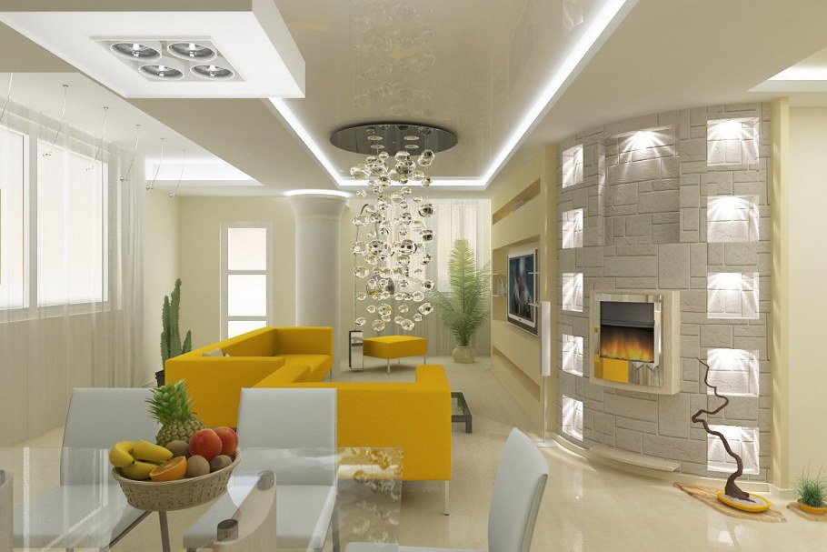 Свет в студии квартире