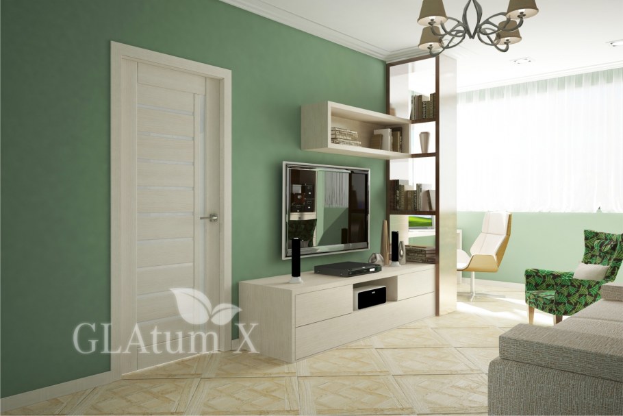 Двери выбеленный дуб в интерьере