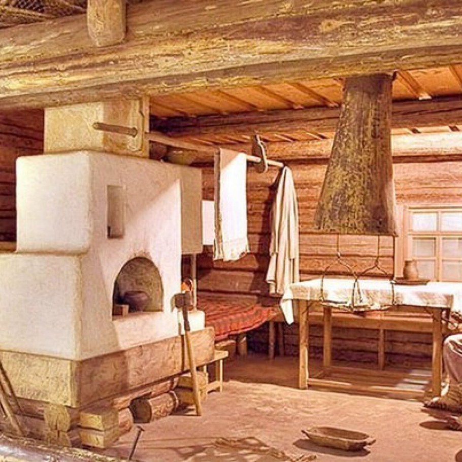 Интерьер древнерусской избы