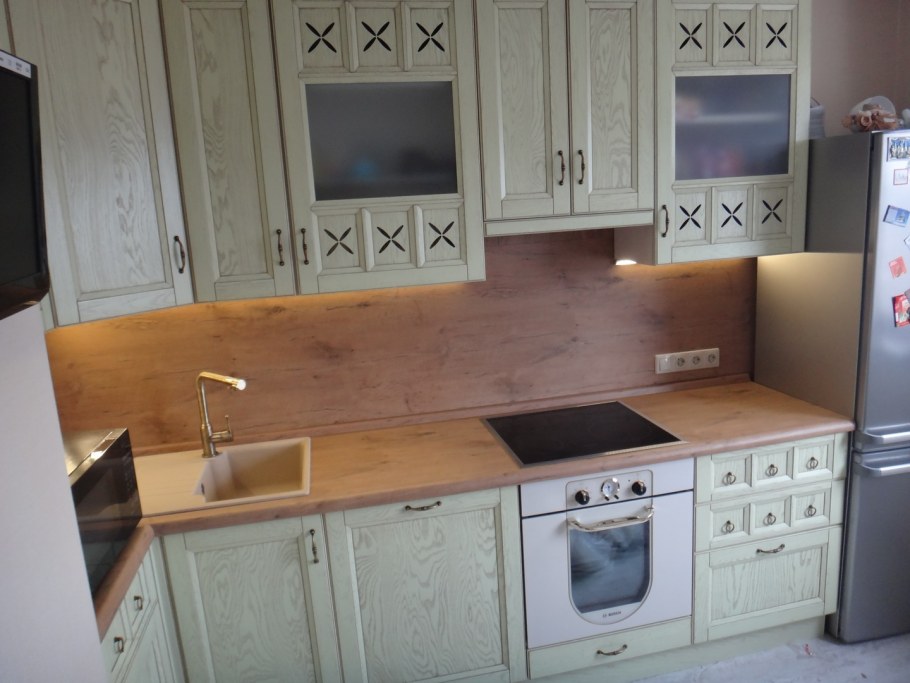 Фартук для столешницы старый дуб