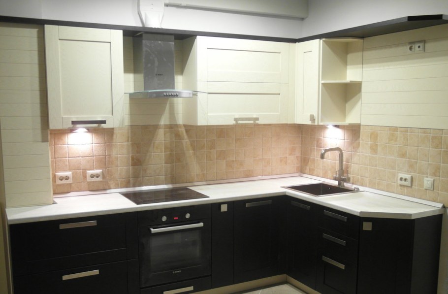 Кухня капучино зебрано