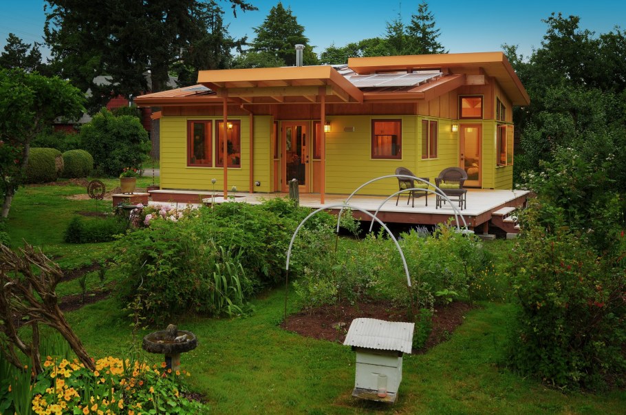 Tiny House с односкатной крышей