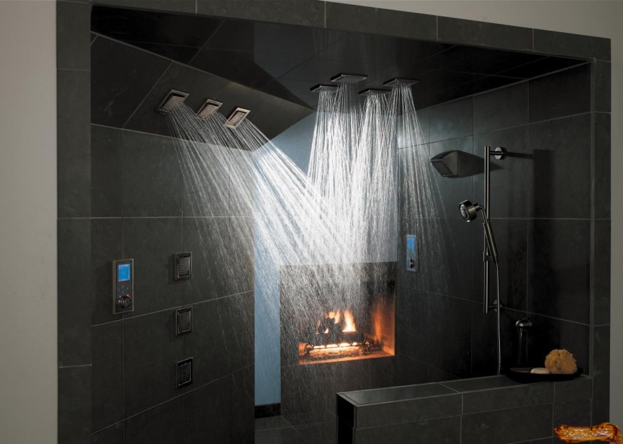 Оригинальные душевые комнаты