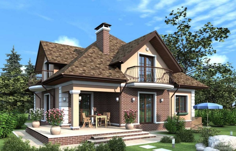 Проекты красивых коттеджей
