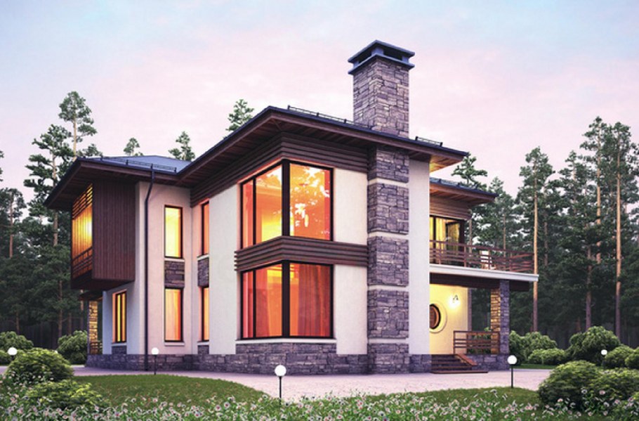 Дом кирпичный двухэтажный