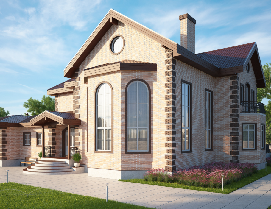 Домик в стиле Хай тек