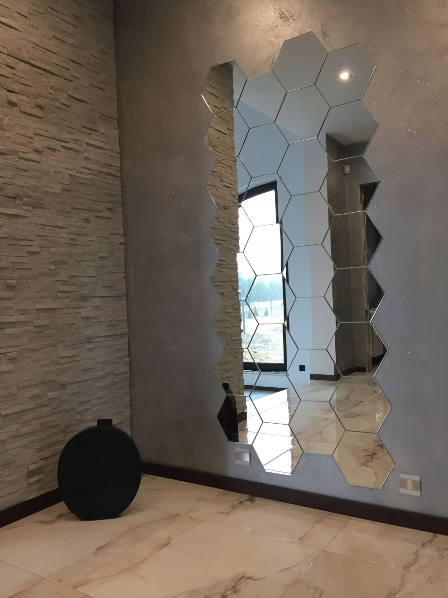 Панно из зеркальной плитки мозаики