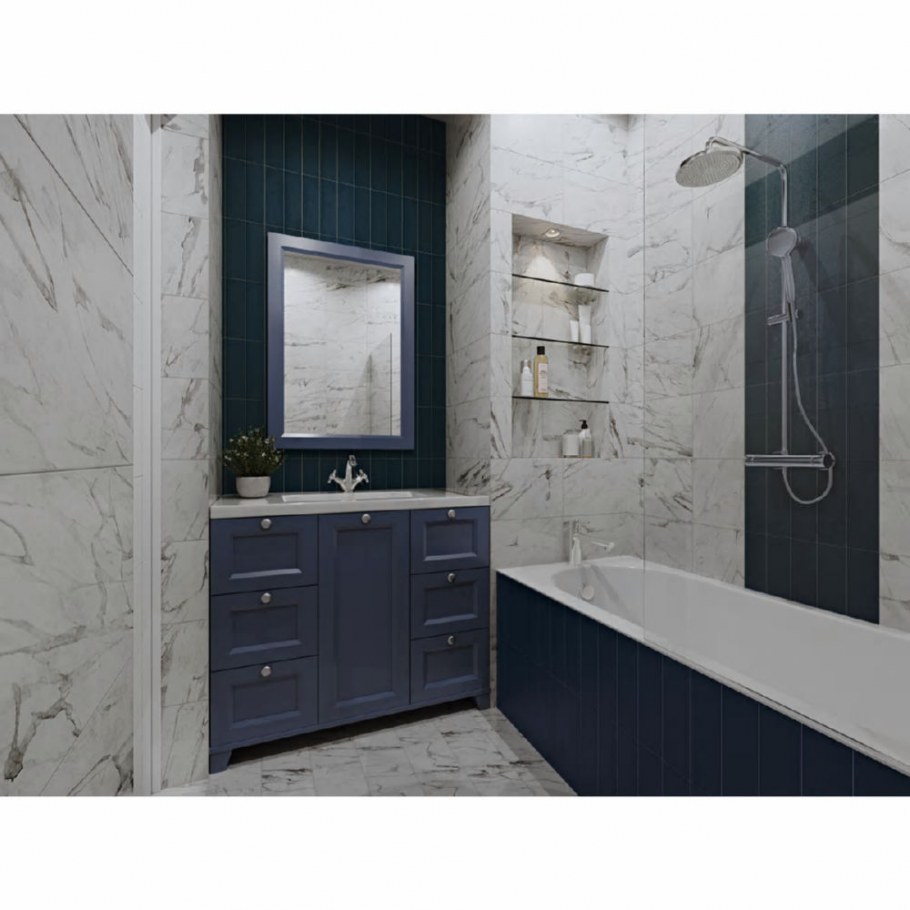 Плитка настенная Marble 25х35 см 1.4 м цвет белый