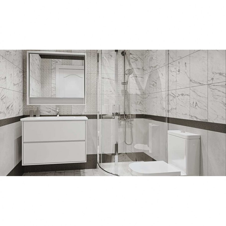 Плитка наcтенная «Помпеи 7» 27.5х40 см 1.65 м2 цвет белый