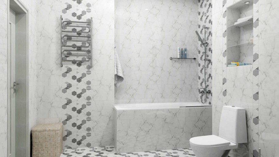 Плитка настенная 27,5*40 Помпеи 7с белый ск000017736