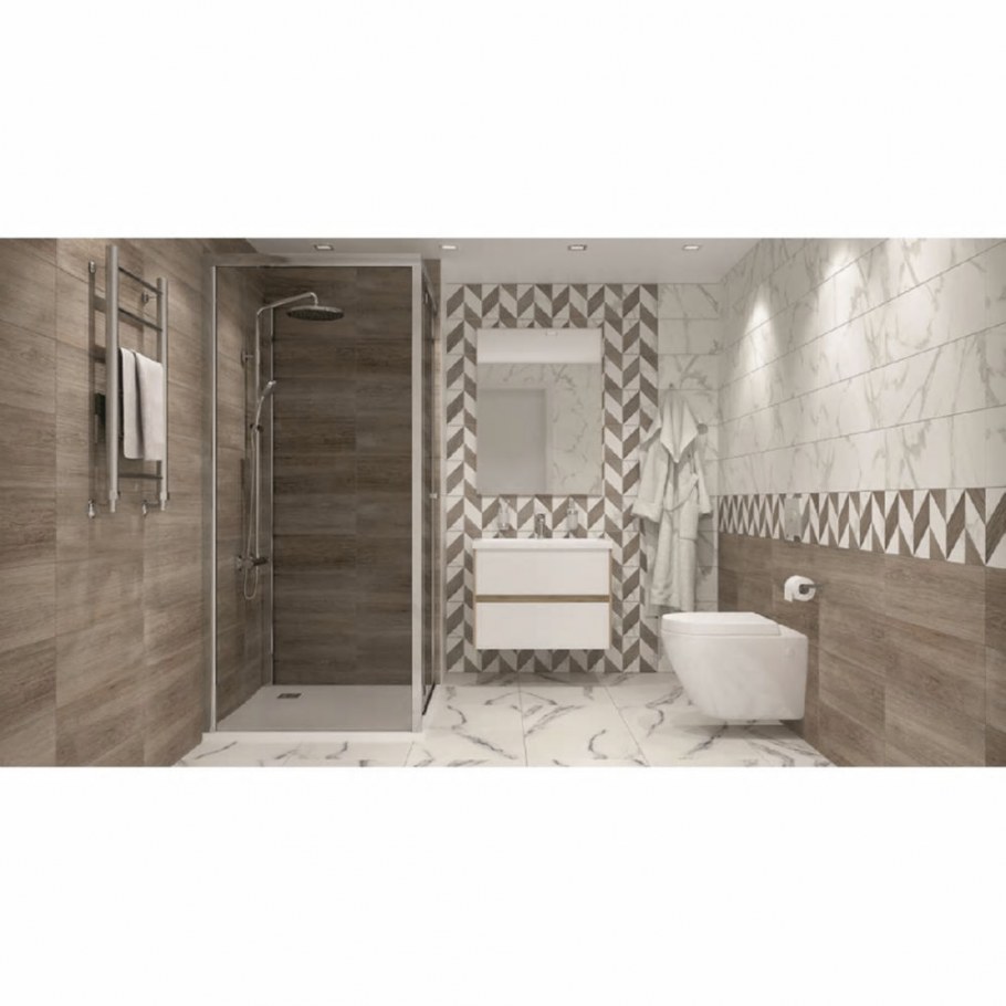 Плитка настенная Stone 30х60 см 1.62 м² цвет светло-серый