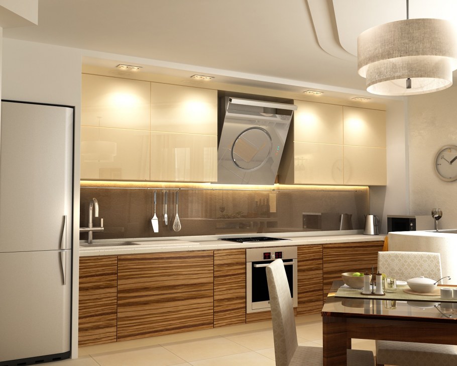 Кухня под потолок