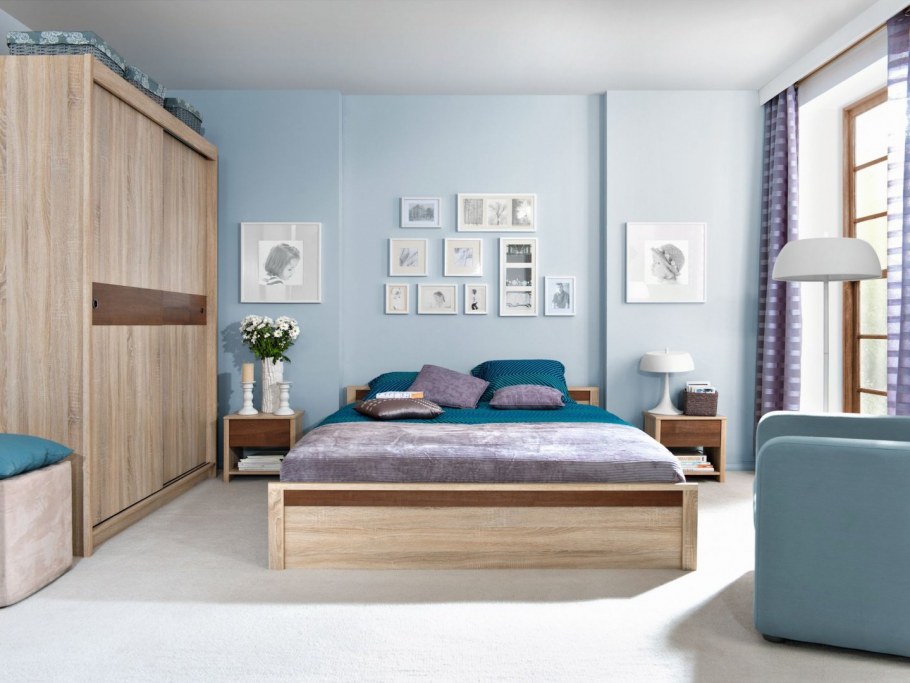 Стенка Барселона дуб сонома