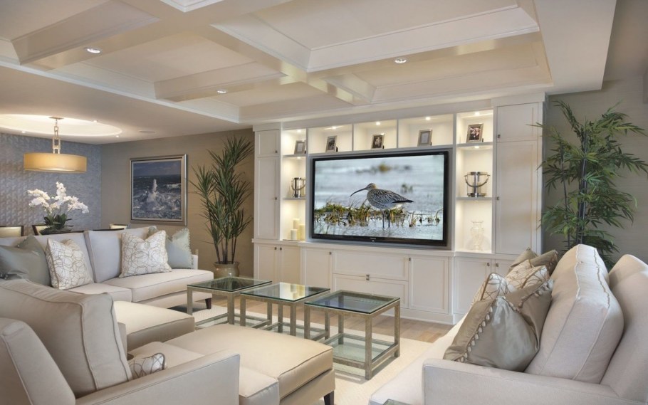 Расположение телевизора в гостиной