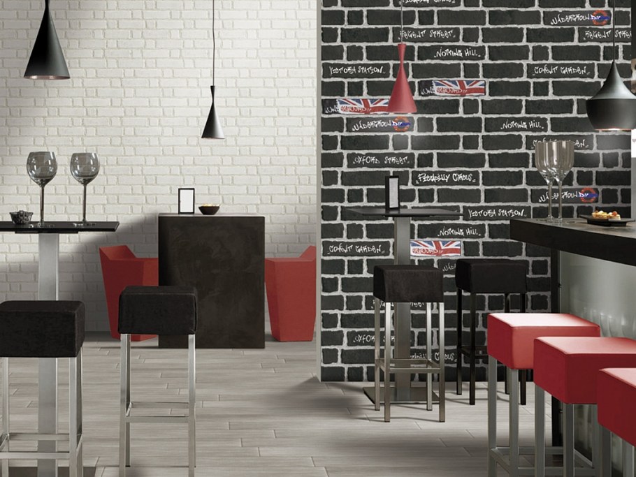 Черная стена в интерьере