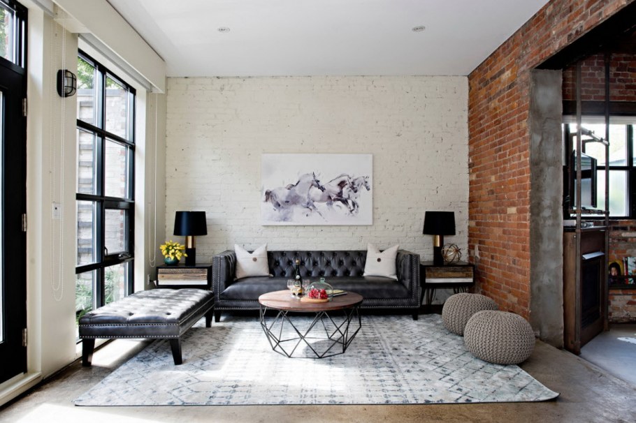 Комната в стиле лофт 12кв