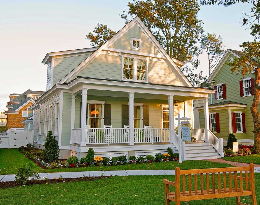 Американский дом с террасой