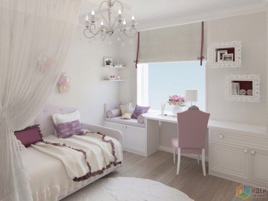 Белая комната для девочки