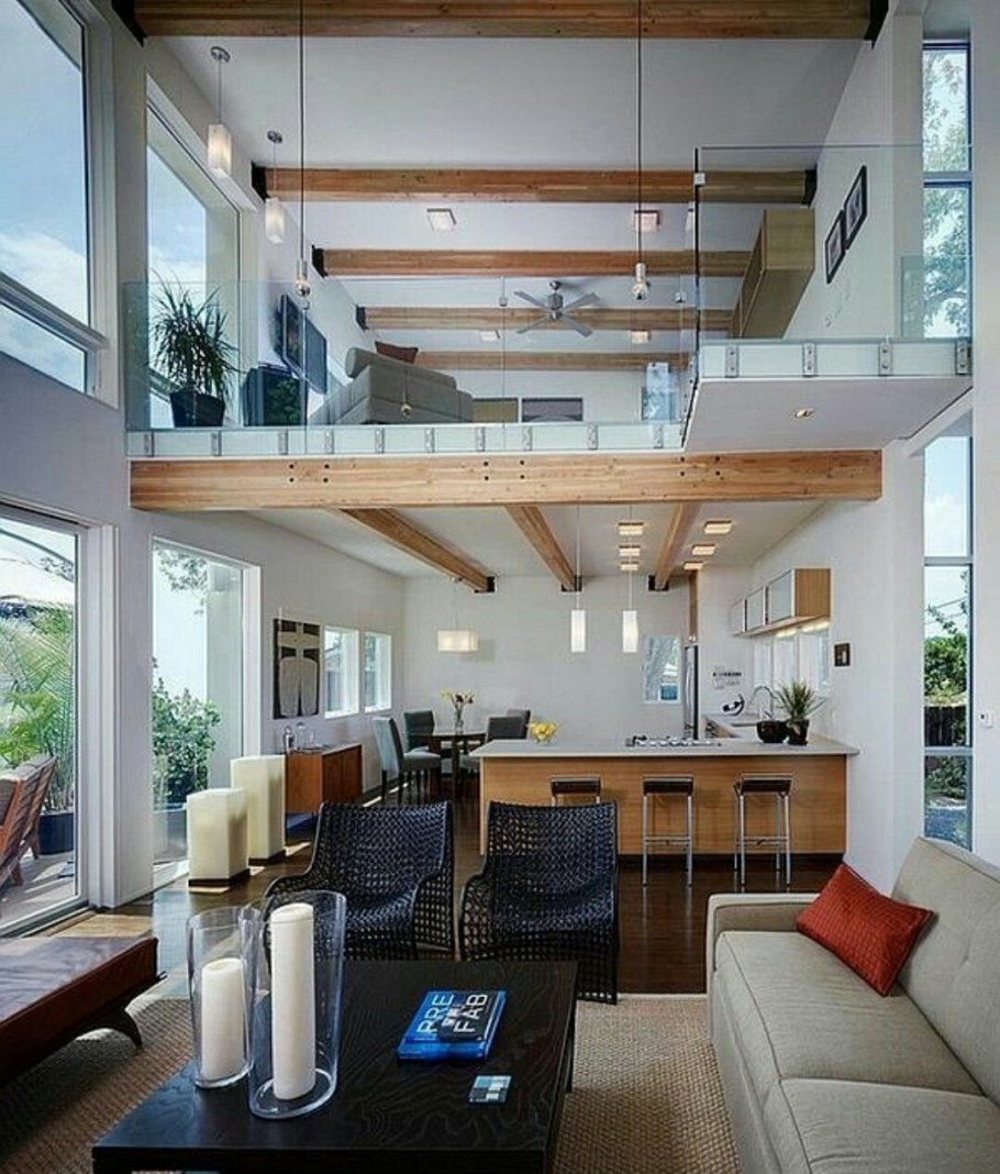 Loft Interior Design высокие потолки