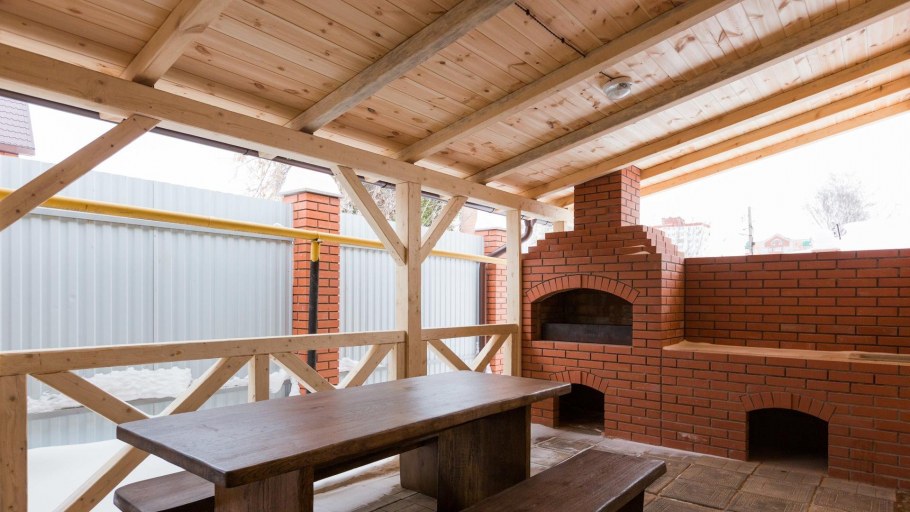 Терраса с мангальной зоной