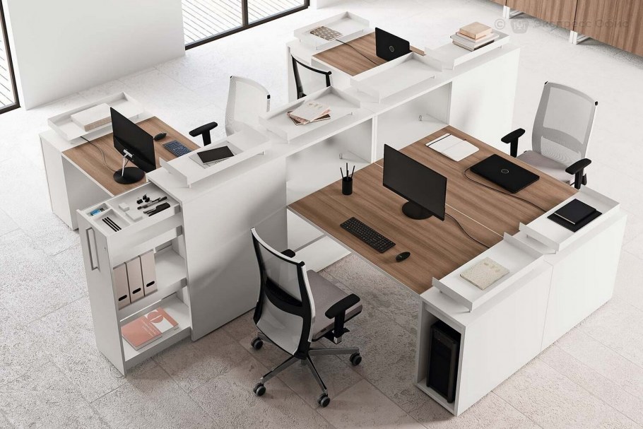 Расположение столов в офисе