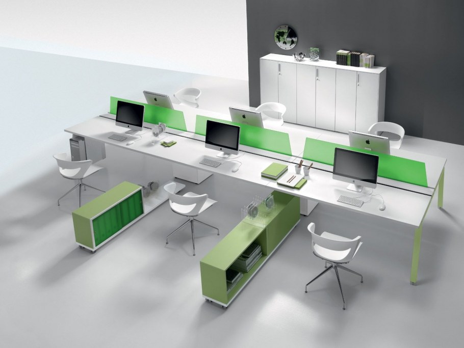 Расстановка рабочих столов в офисе