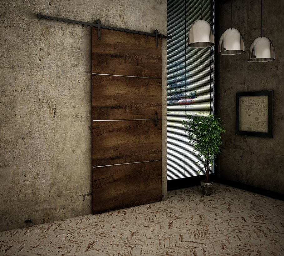 Стеклянные двери в стиле лофт