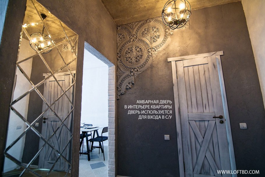 Входная дверь в стиле лофт