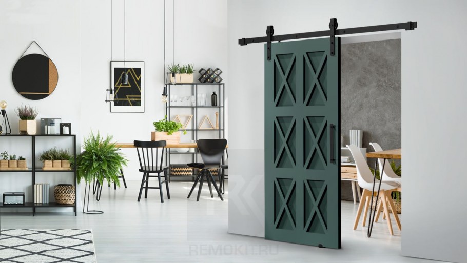 Дверь амбарная лофт Леруа Мерлен