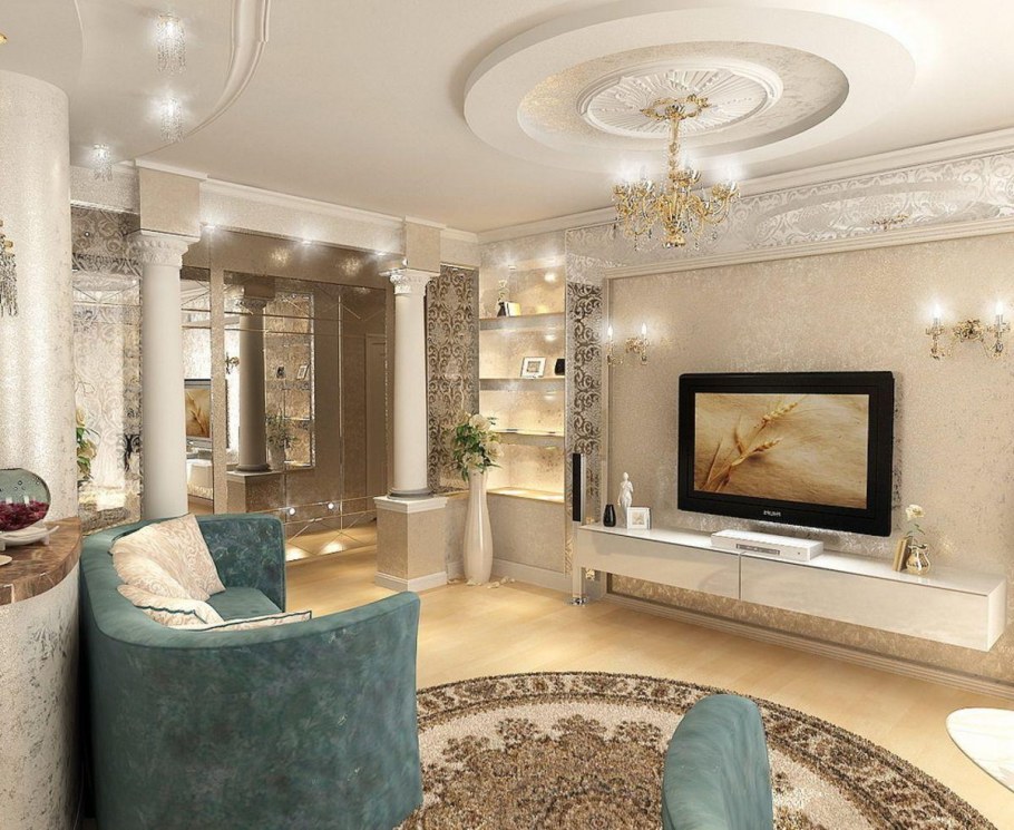 Интерьер трехкомнатной квартиры