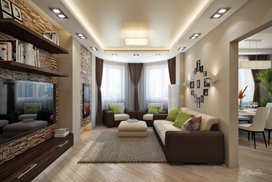 Трехкомнатная квартира в светлых тонах