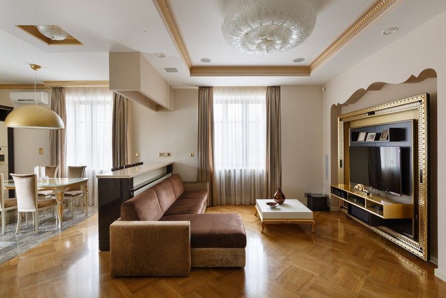 Интерьер трехкомнатной квартиры