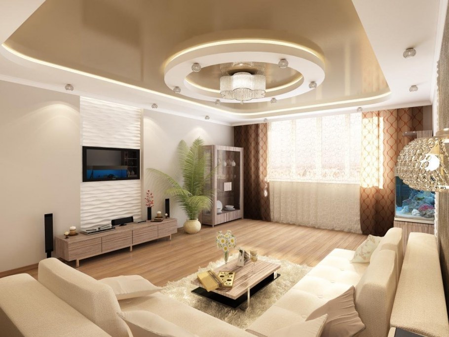 Красивый интерьер квартиры трехкомнатной
