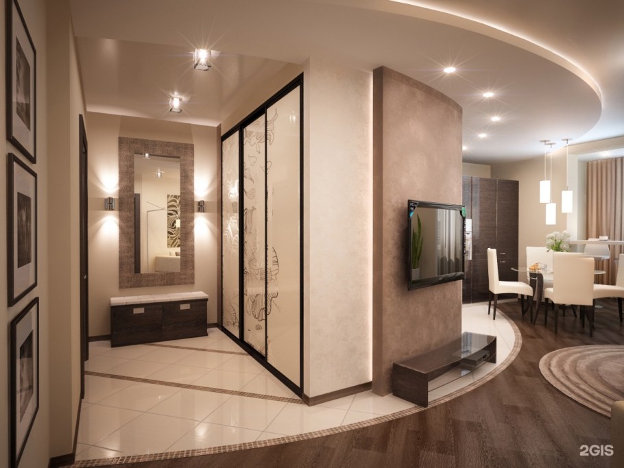 Интерьер трехкомнатной квартиры