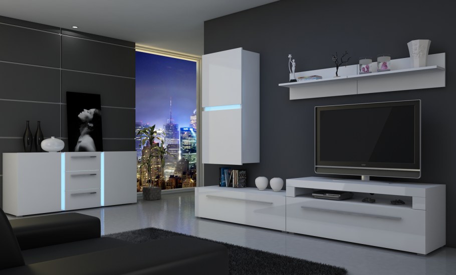 Подвесной шкаф в гостиную