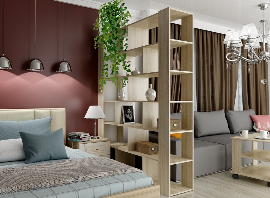 Зонирование однокомнатной квартиры