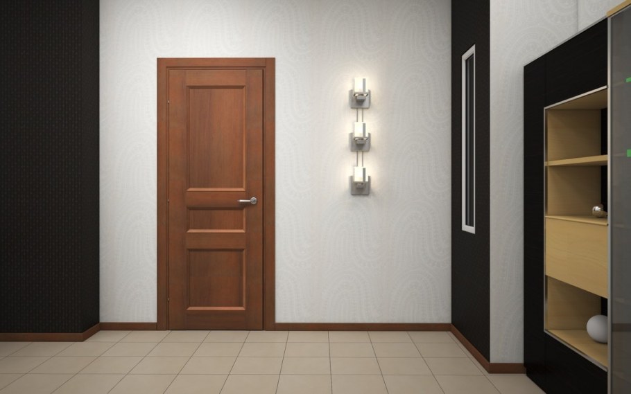 Сочетание ламината и дверей