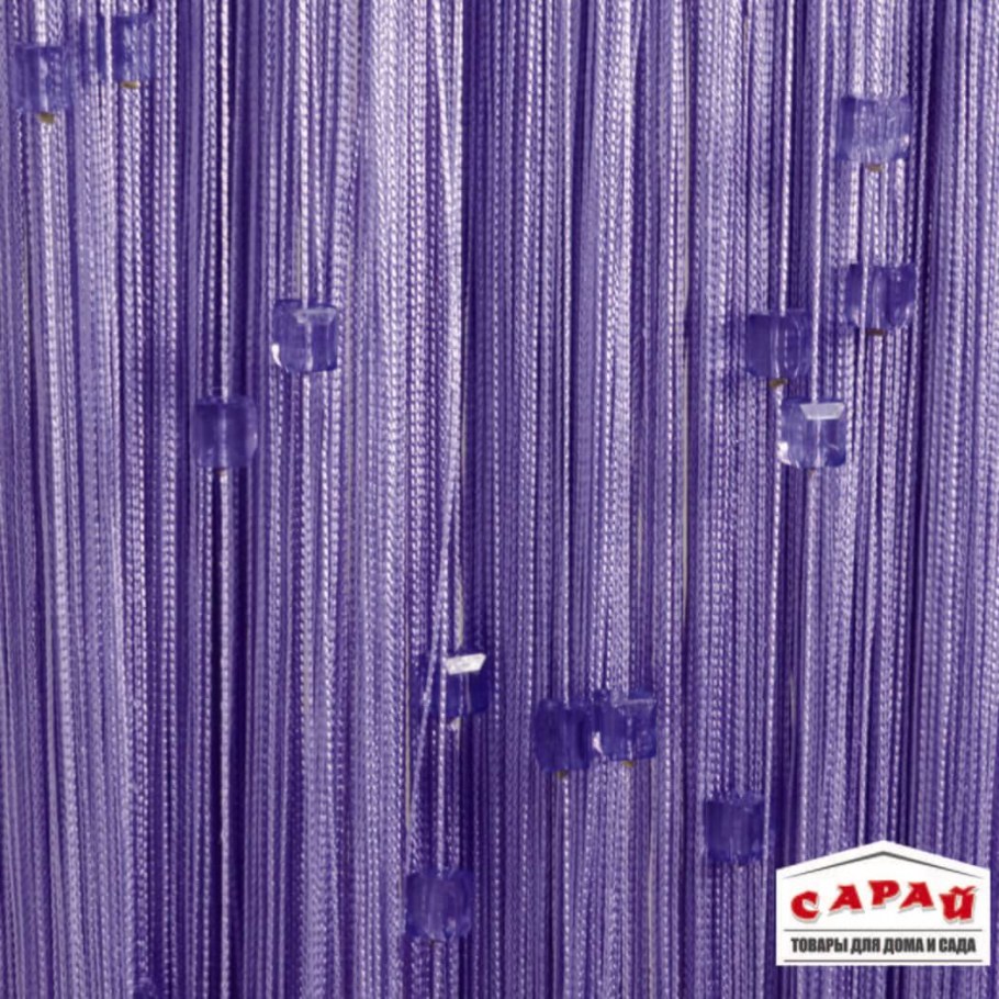 Нитяные шторы (кисея) ПТК однотонная v-201