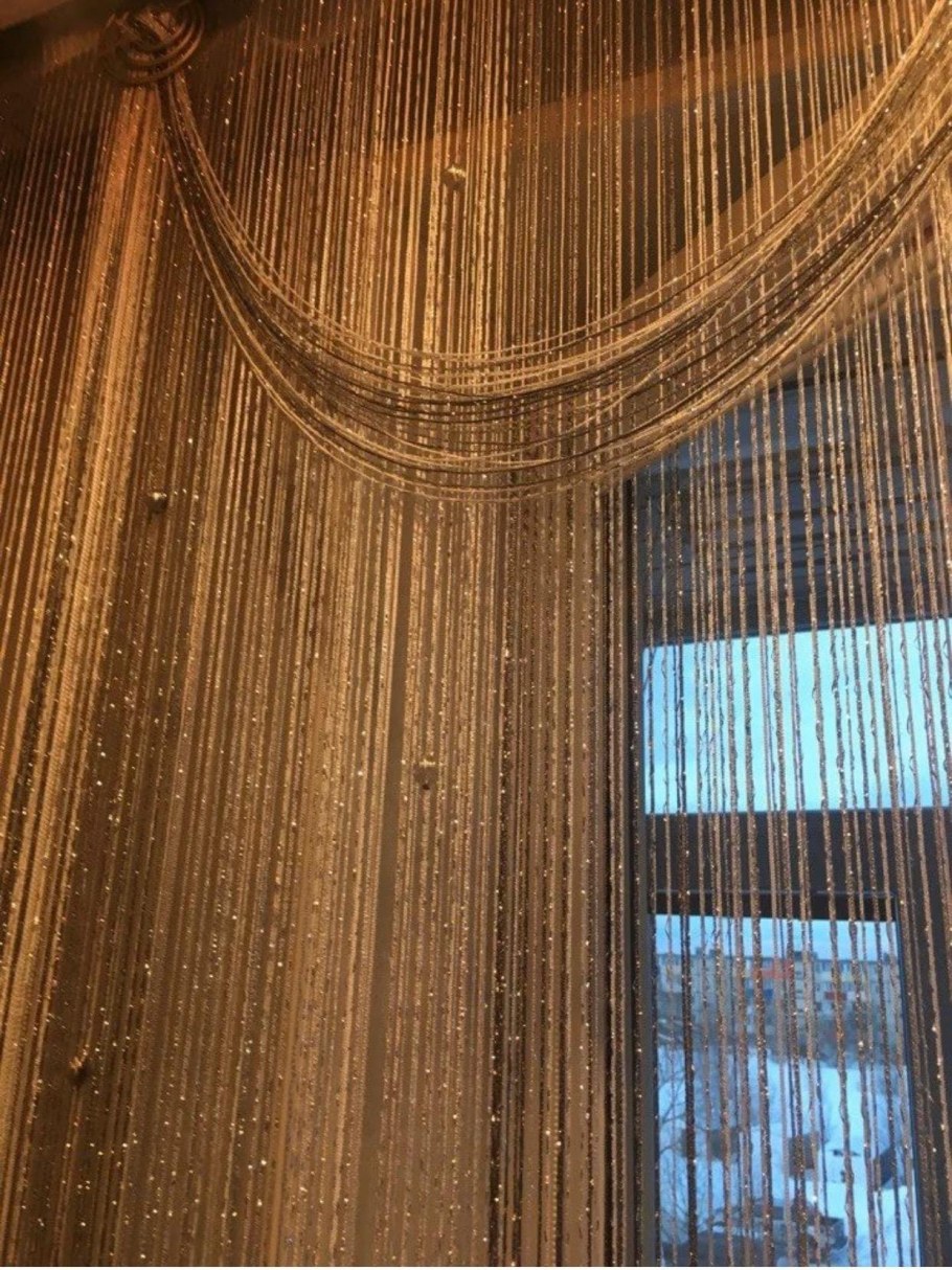 Хрустальные шторы для зонирования