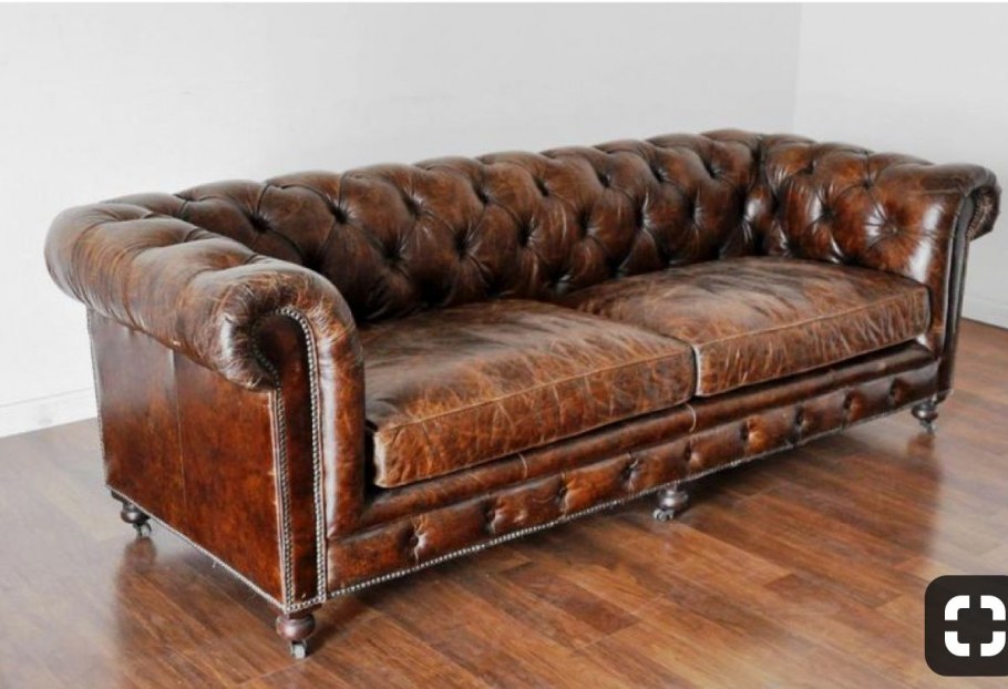 Old Leather Sofa