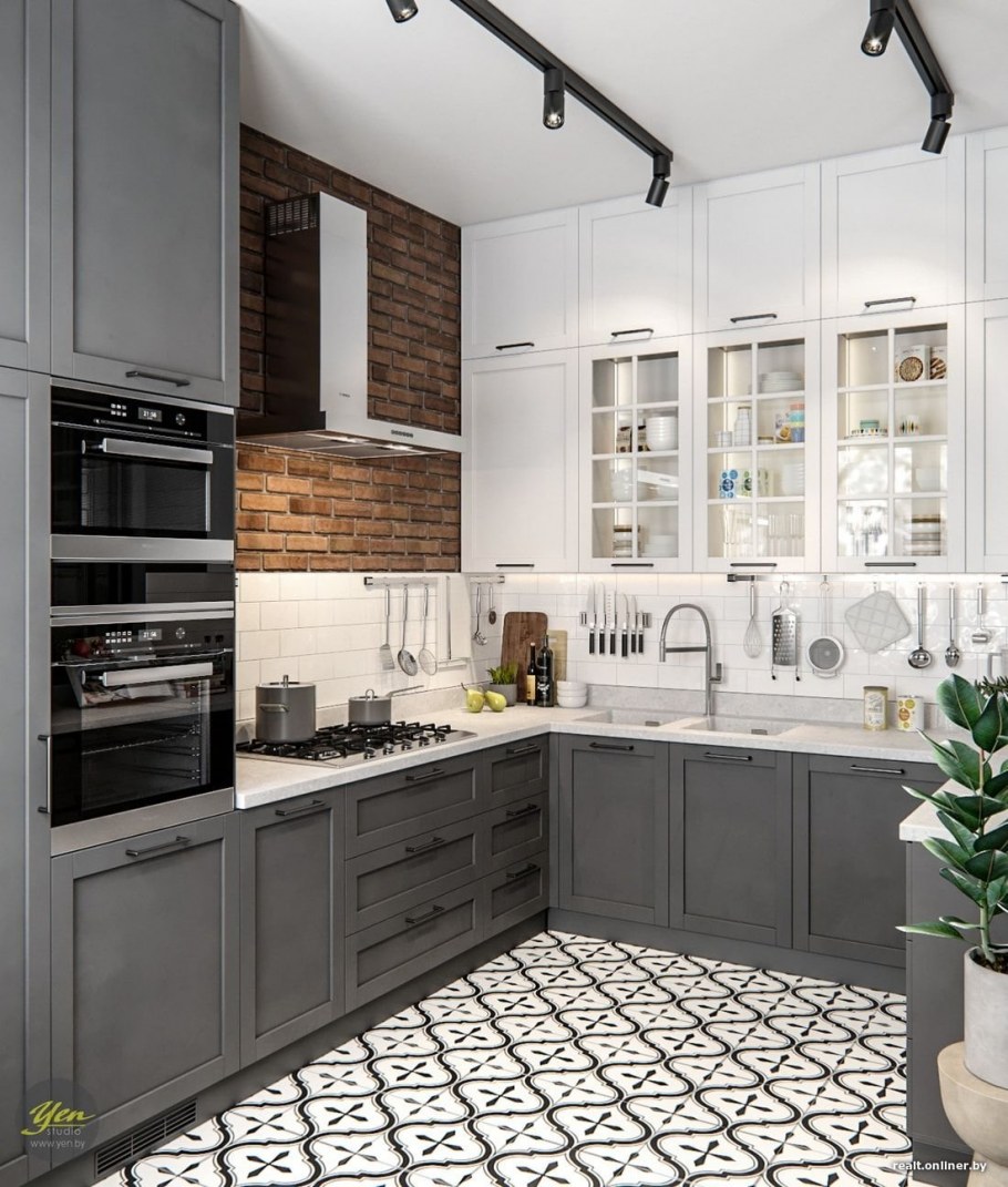 Кухня в стиле Сканди лофт