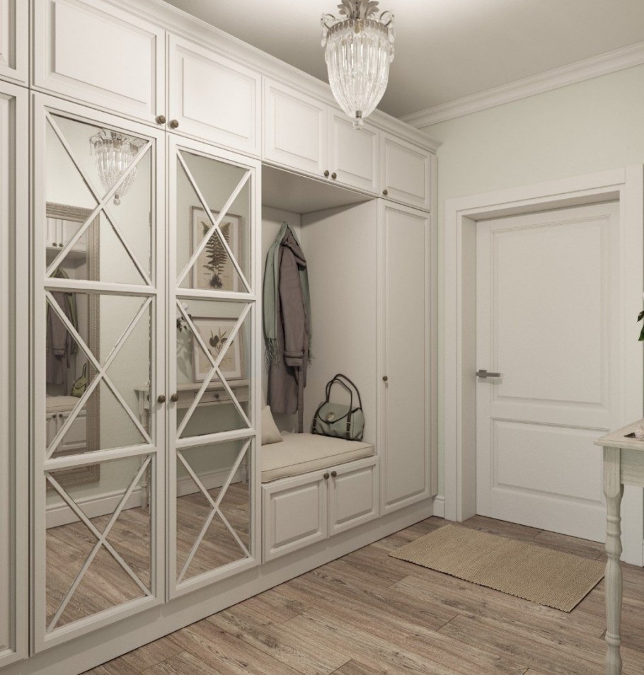 МДФ шкаф Неоклассика Сканди