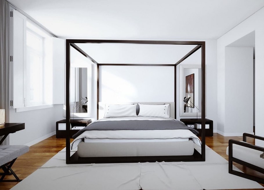 Спальня с большой квараватью