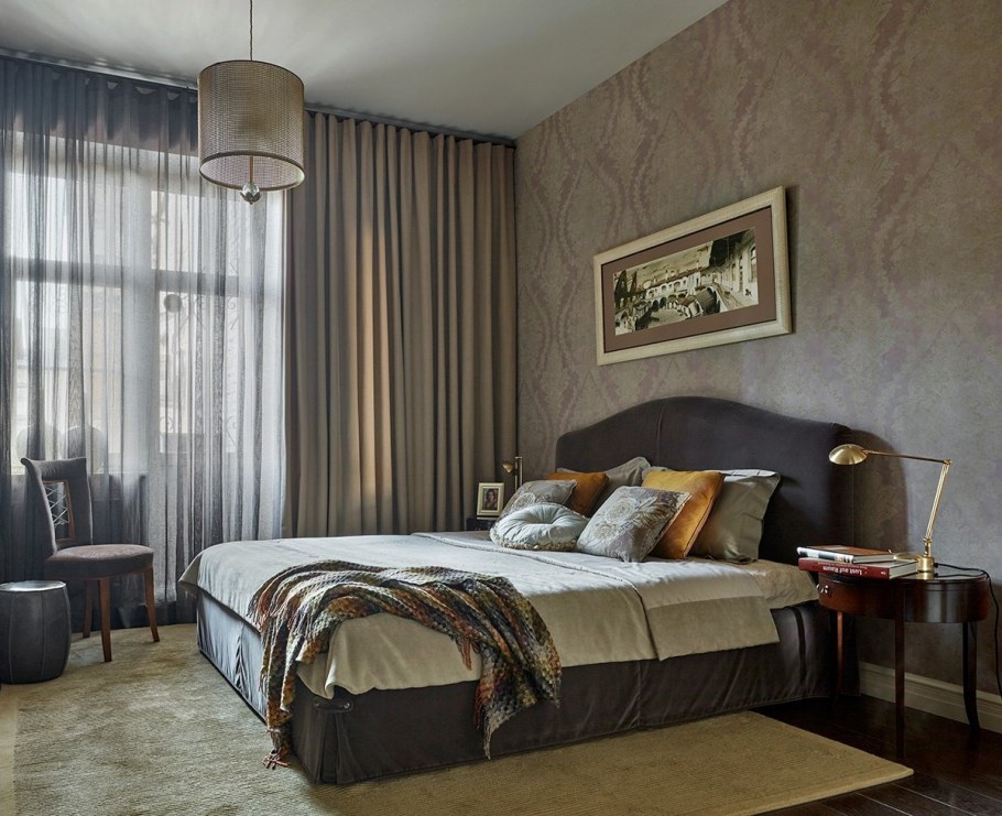 Ретро стиль в интерьере спальни