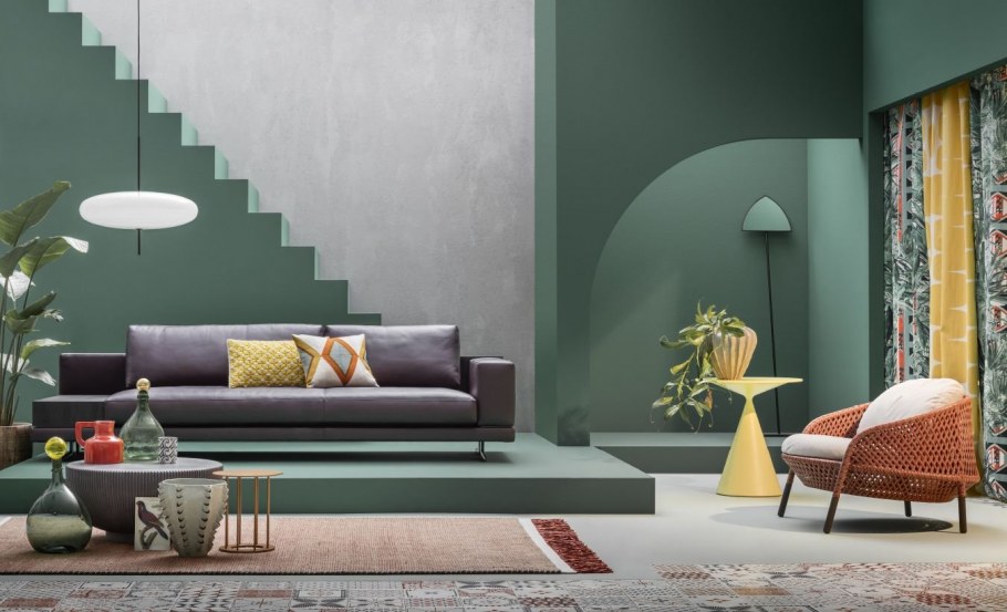 Нео Мемфис в интерьере гостиной