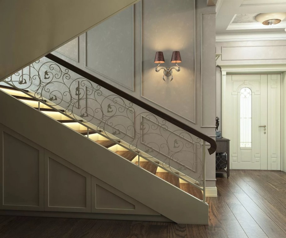 Подсветка ступеней в прихожую