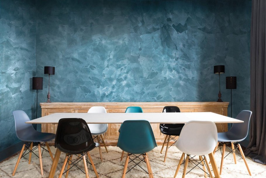 Венецианская штукатурка на кухне